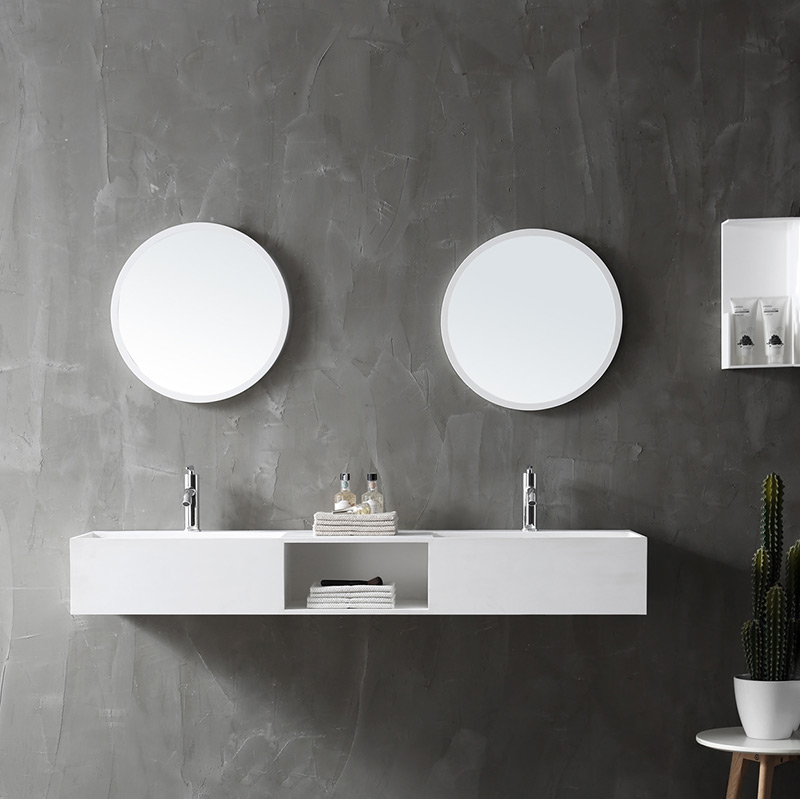 Factory Wholesale Wall Hung Solid Surface Wash Basin TW-G235
