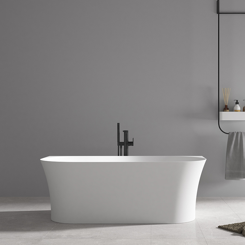 Hot Style Großhandel Back-to-Wall freistehende Acrylbadewanne TW-7725