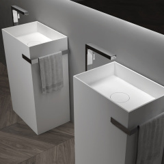 Exporter Rectangle Freestanding Pedestal Bathroom Wash Sink TW-Z312B