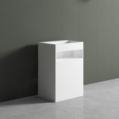 Großhandel, hochwertiges, rechteckiges, freistehendes Badezimmer-Waschbecken mit Sockel XA-Z71