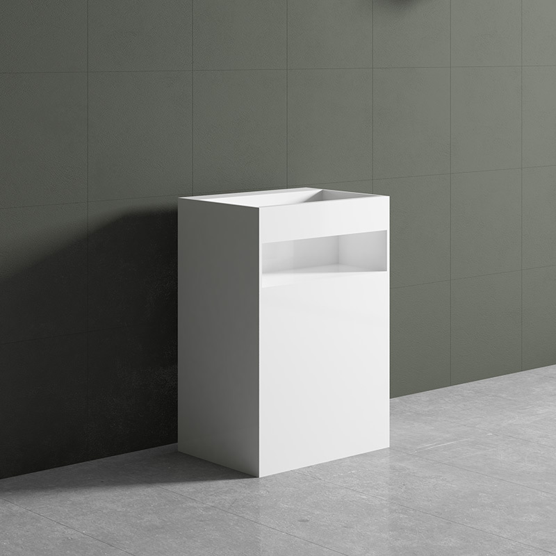 Wholesale High End Quality Rectangle Freestanding Pedestal Bathroom Wash Basin Sink XA-Z71