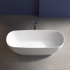 Popular Wholesale Designer Oval Freestanding Artificial Stone Bathtub XA-8851