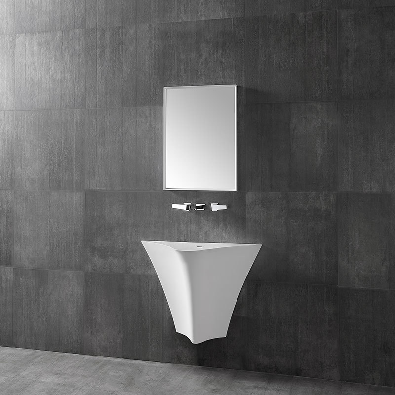 Hot Style Wholesale Triangle Freestanding Pedestal Bathroom Wash Basin Sink XA-Z60