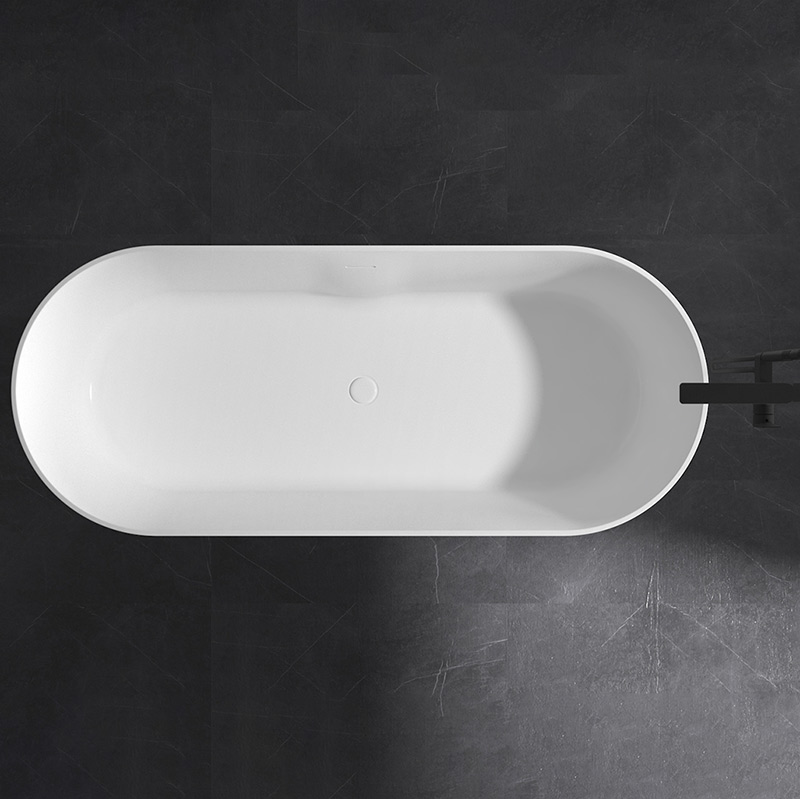 Popular Wholesale Designer Oval Freestanding Artificial Stone Bathtub XA-8862