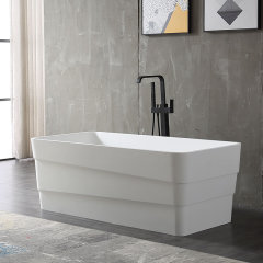 Großhandel hochwertige rechteckige freistehende Corian-Badewanne XA-8829