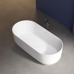 China Wholesale Factory Oval Freestanding Artificial Stone Bathtub XA-8869