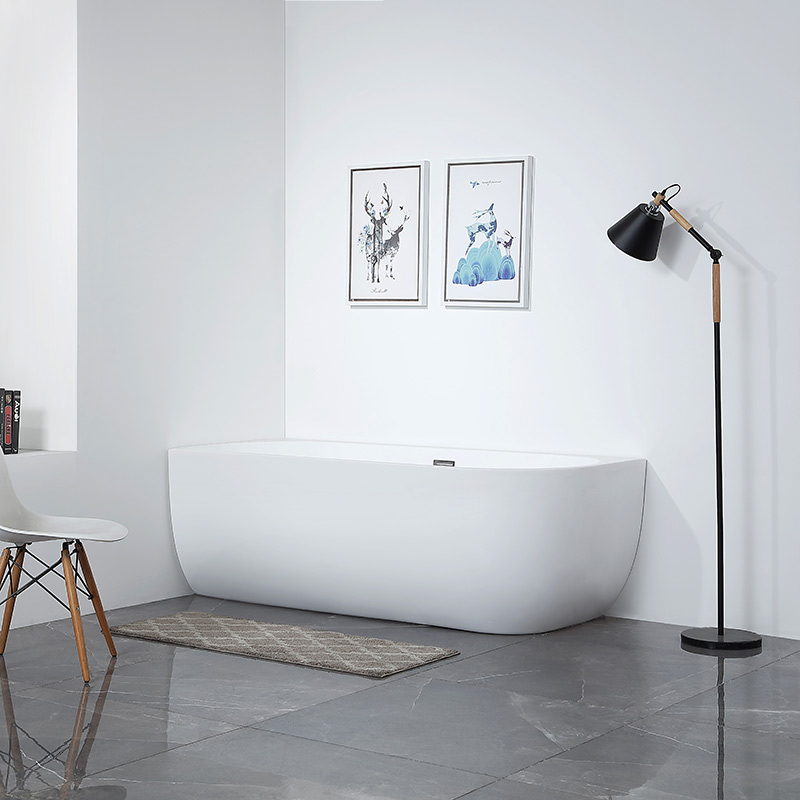 Hochwertige freistehende Eckbadewanne aus Acryl mit einzigartigem Design im Großhandel TW-6650L/R