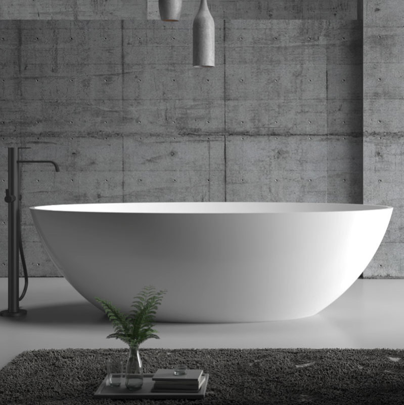 China Wholesale Factory Colorful Oval Freestanding Artificial Stone Bathtub XA-8803
