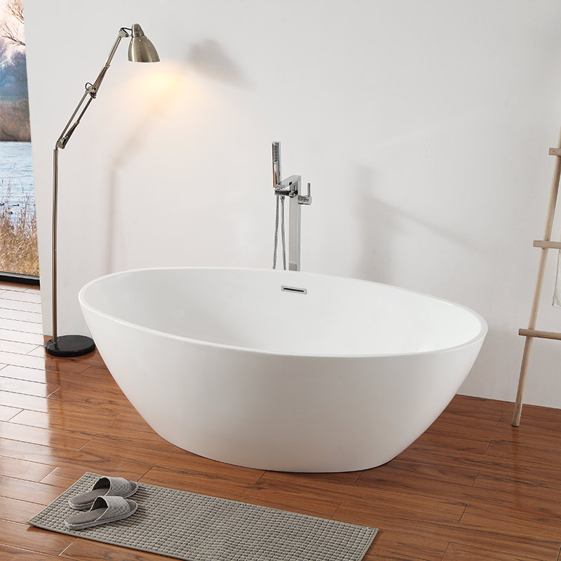 Großhandel Mode ovale freistehende Acrylbadewanne TW-6681