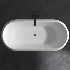 Wholesale High End Quality Oval Freestanding Acrylic Bathtub TW-7722