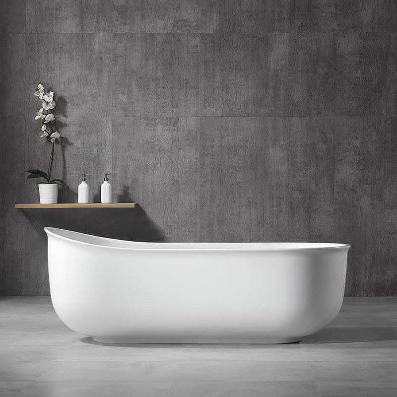 Beliebte Großhandelsdesigner-ovale freistehende Acrylbadewanne TW-6608