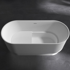 China Wholesale Factory Oval Pedestal Acrylic Bathtub With Seat TW-7799