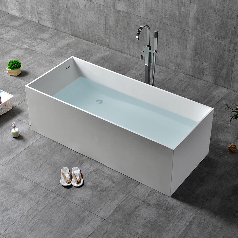 Factory Supply Quality Assurance Rectangle Freestanding Artificial Stone Bathtub XA-8872