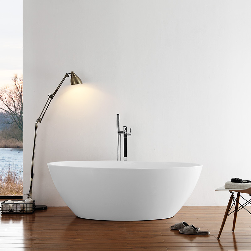 Großhandel Mode ovale freistehende Acrylbadewanne TW-6681