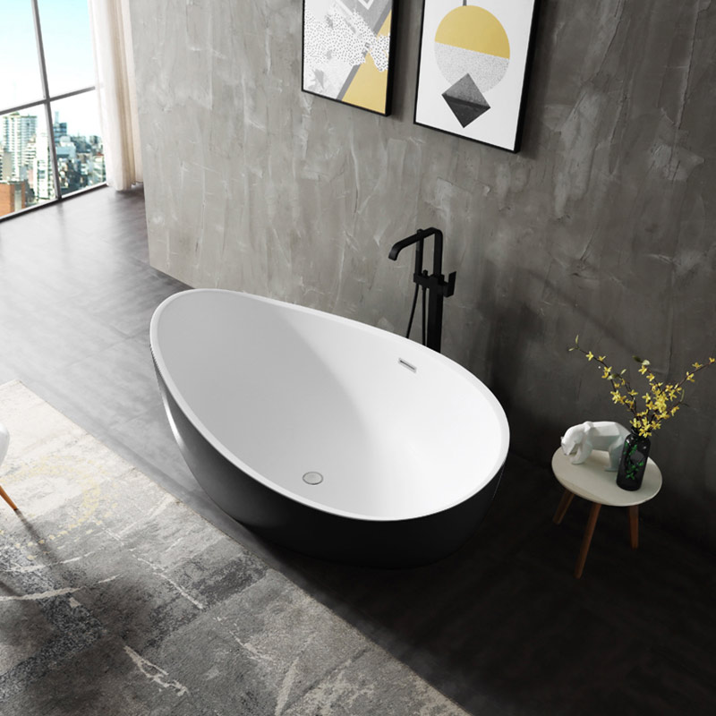 Wholesale Fashion Colorful Oval Free Standing Acrylic Bathtub TW-6620