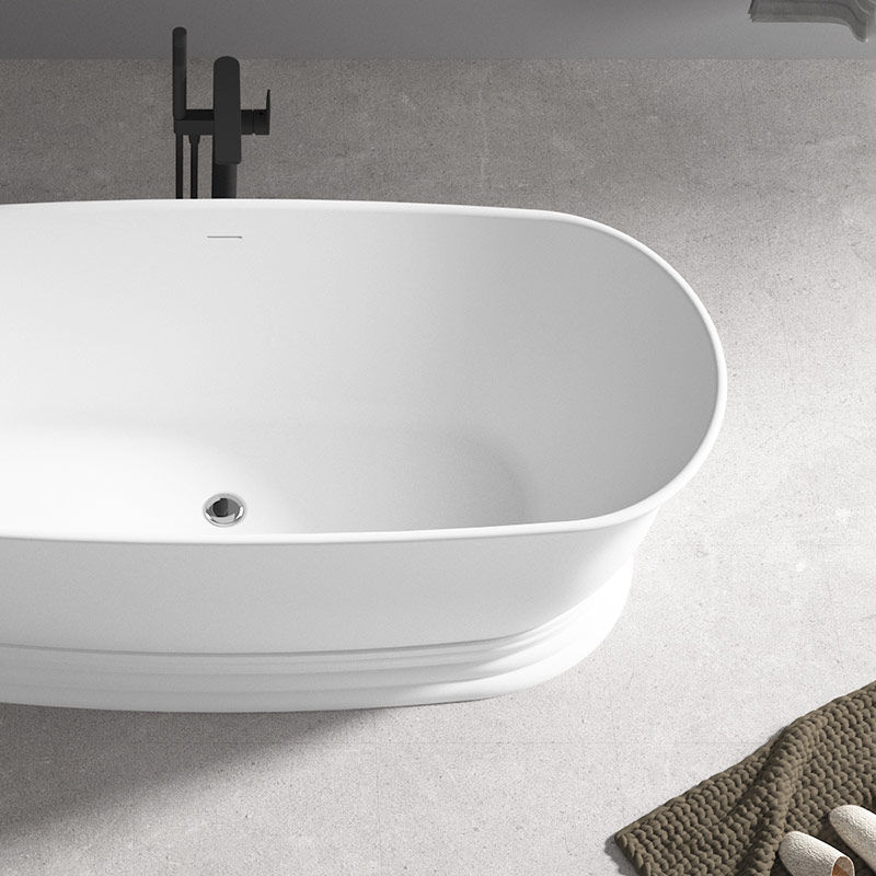 Popular Wholesale Designer Oval Pedestal Acrylic Bathtub TW-7798