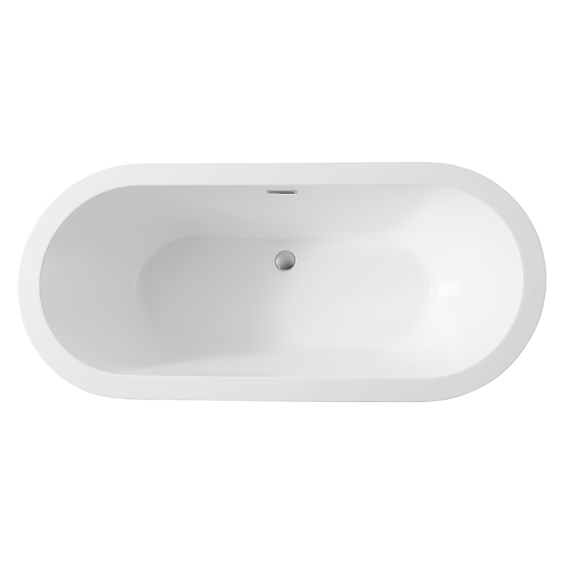 Beliebte Großhandelsdesigner-ovale freistehende Acrylbadewanne TW-6682