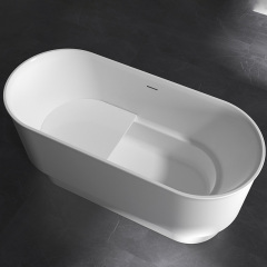 China Wholesale Factory Oval Pedestal Acrylic Bathtub With Seat TW-7799