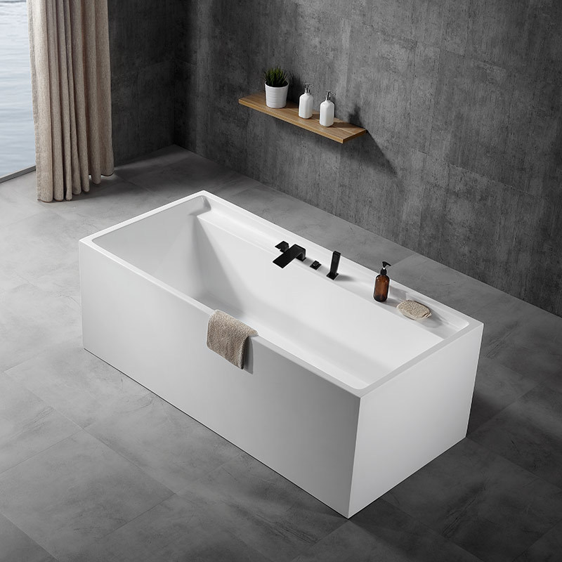 Großhandel hochwertige rechteckige freistehende Acrylbadewanne TW-6605