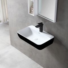 Wholesale High End Quality Colorful Solid Surface Wall Hung Wash Basin TW-G201