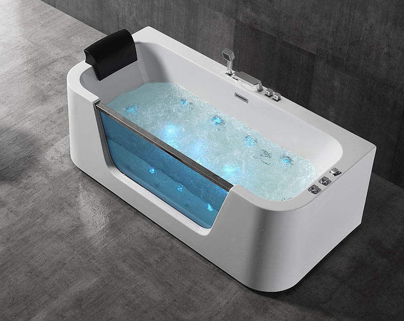 Freestanding Whirlpool Massage Function Acrylic Bathtubs XA-063