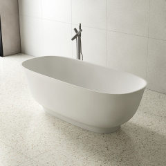 Quality Wholesale Unique Design Oval Freestanding Artificial Stone Bathtub XA-8823