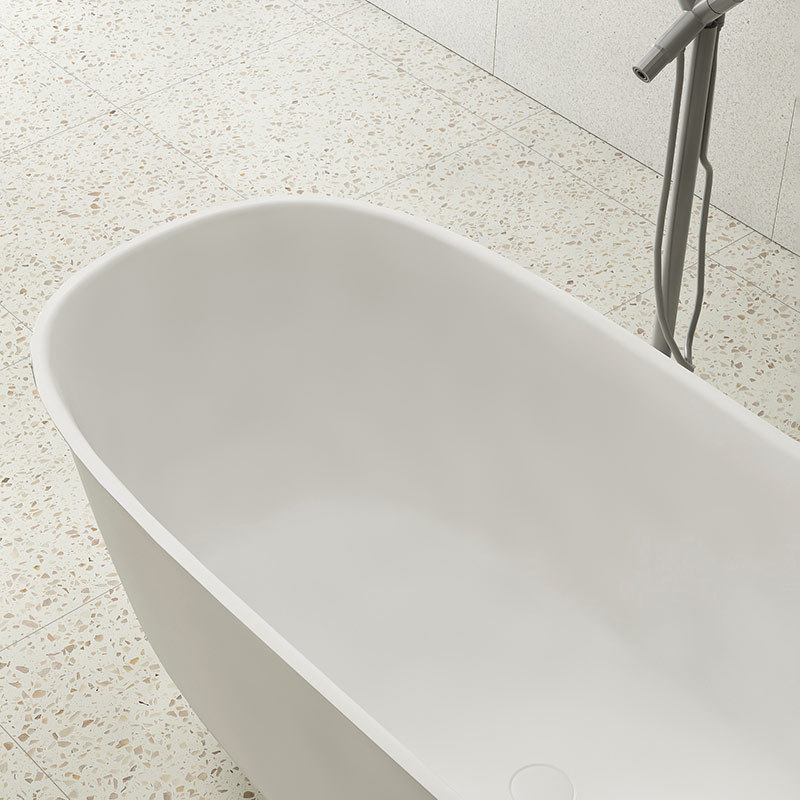 Quality Wholesale Unique Design Oval Freestanding Artificial Stone Bathtub XA-8823