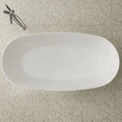 China Wholesale Factory Oval Freestanding Stone Resin Bathtub TW-8831