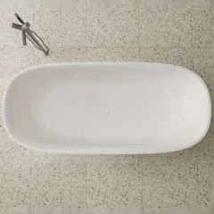 Hochwertige ovale freistehende Badewanne aus Kunststein mit einzigartigem Design im Großhandel XA-8823