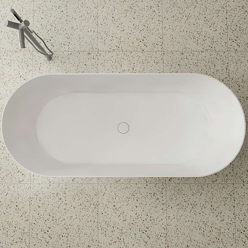 Exporter Oval Freestanding Artificial Stone Bathtub XA-8861