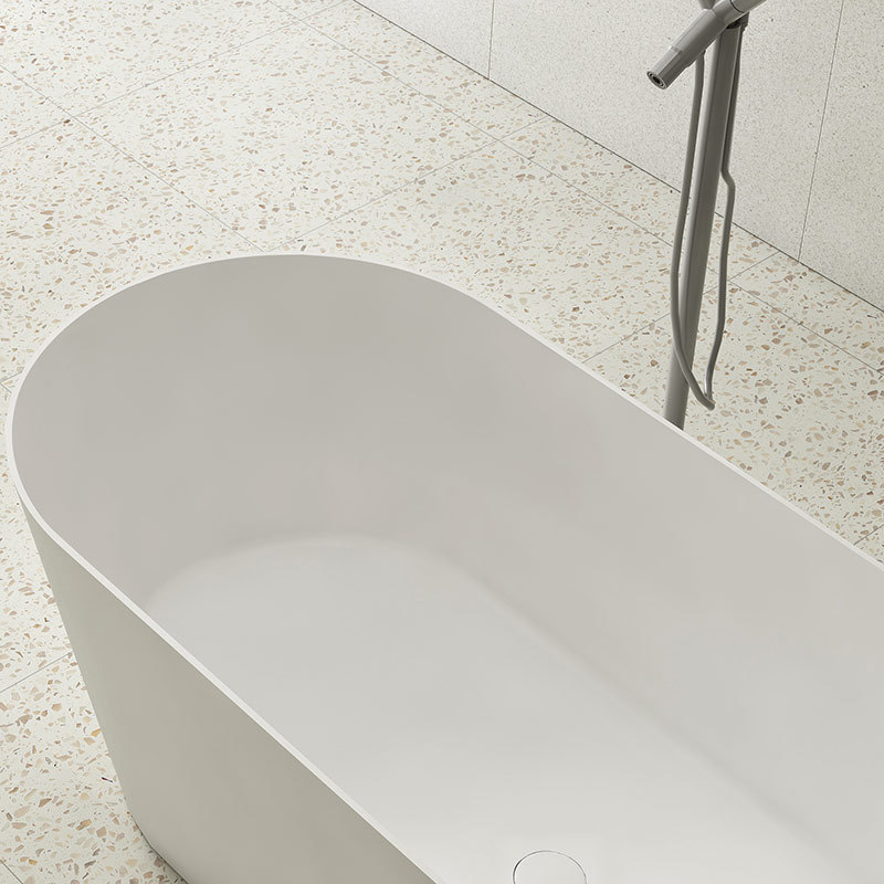 Exporter Oval Freestanding Artificial Stone Bathtub XA-8861