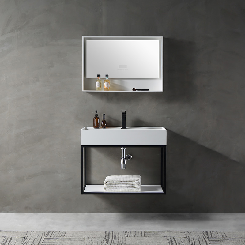 Wholesale Price Console Sink With Shelf Floating Bathroom Vanity With Mirror Cabinet TW-2017A