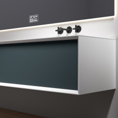 Quality Wholesale Unique Design Single Under Counter Sink Floating Bathroom Vanity Cabinet TW-2506