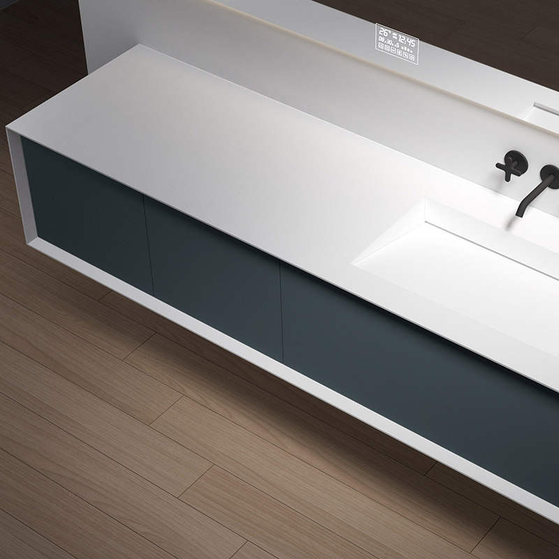 Quality Wholesale Unique Design Single Under Counter Sink Floating Bathroom Vanity Cabinet TW-2506