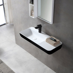 Wholesale Price Colorful Wall Hung Solid Surface Wash Basin TW-G202