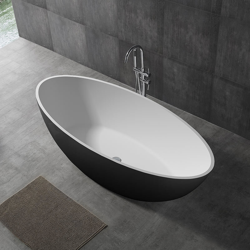 China Wholesale Factory Bunte ovale freistehende Badewanne aus Kunststein XA-8803