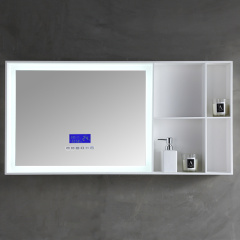 Popular Wholesale Designer Wall Mounted Bathroom Mirror With Shelf Cabinet XA-ML92