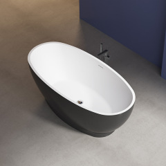 Fabrikversorgung Qualitätssicherung Bunte ovale Acryl-Badewanne mit Sockel TW-6686