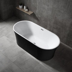 Großhandel Mode bunte ovale freistehende Acrylbadewanne XA-125