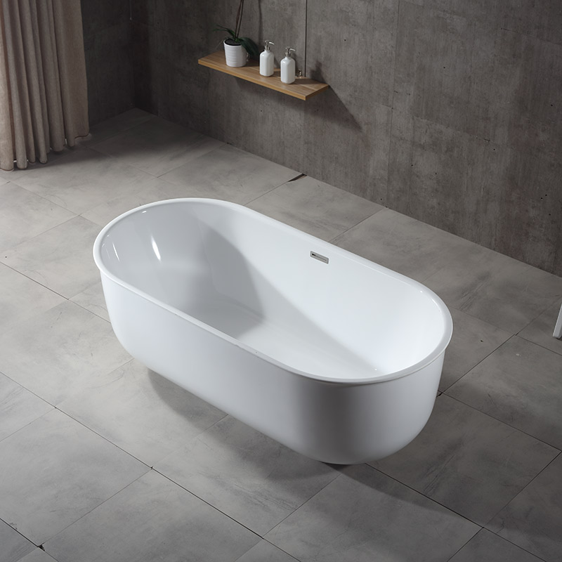 Großhandel Mode ovale freistehende Acrylbadewanne TW-6606