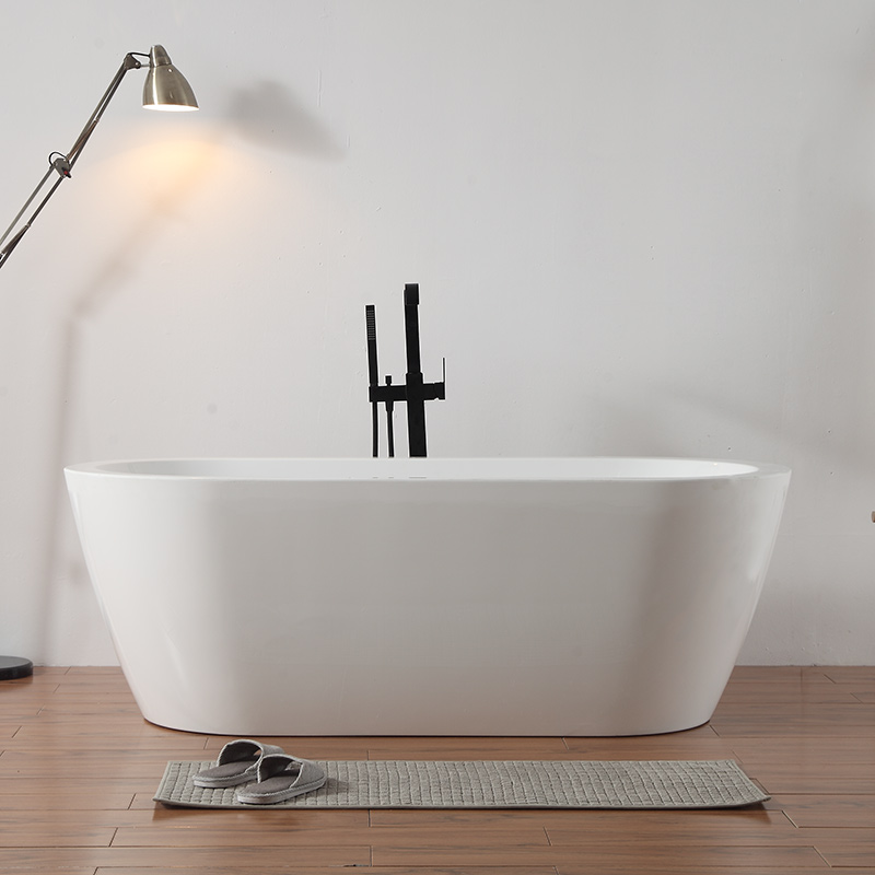 Beliebte Großhandelsdesigner-ovale freistehende Acrylbadewanne TW-6682