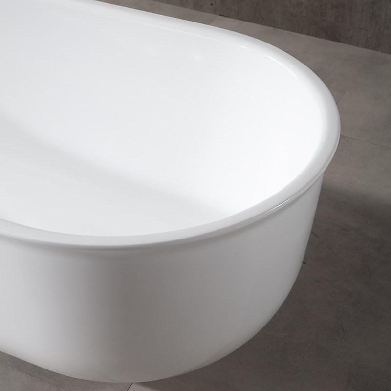 Beliebte Großhandelsdesigner-ovale freistehende Acrylbadewanne TW-6608