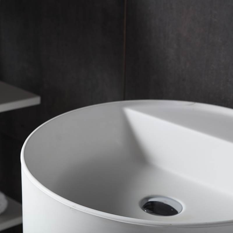 Großhandel Mode Runde freistehende Sockel Badezimmer Waschbecken Waschbecken XA-Z65