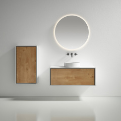 Wholesale Fashion Single Counter Top Sink Wall Mounted Bathroom Cabinet WBL-0811