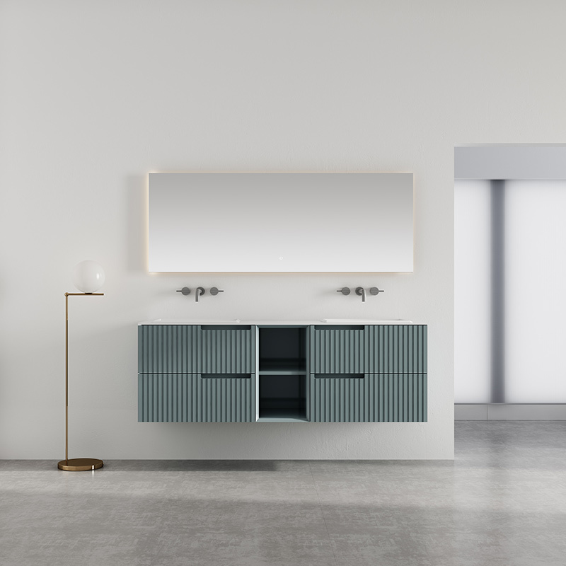 Beliebter Designer-Einzel-Badezimmerschrank zur Wandmontage unter der Theke im Großhandel WBL-6115
