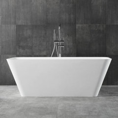 Popular Wholesale Designer Rectangle Freestanding Stone Resin Bathtub XA-8826