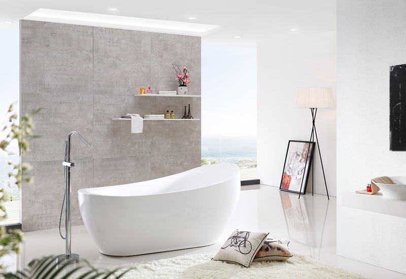 Oval Freestanding Acrylic Bathtub XA-102