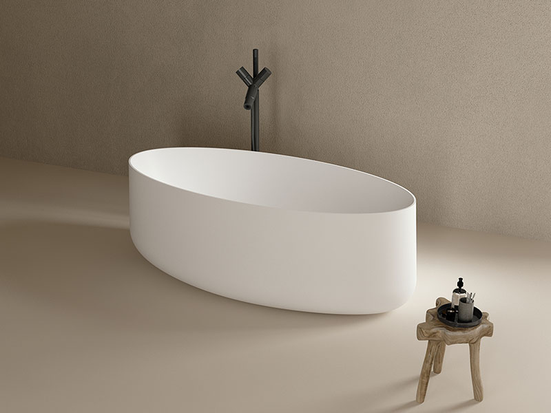 Large Oval Freestanding Solid Surface Bathtub TW-8693