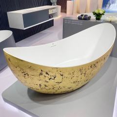 China Wholesale Factory New Design Moon-Shaped Freestanding Acrylic Bathtub TW-7618G