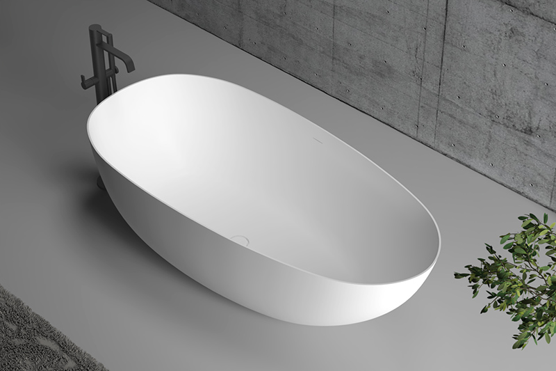 Oval Egg-Shaped Freestanding Acrylic Bathtub TW-7758